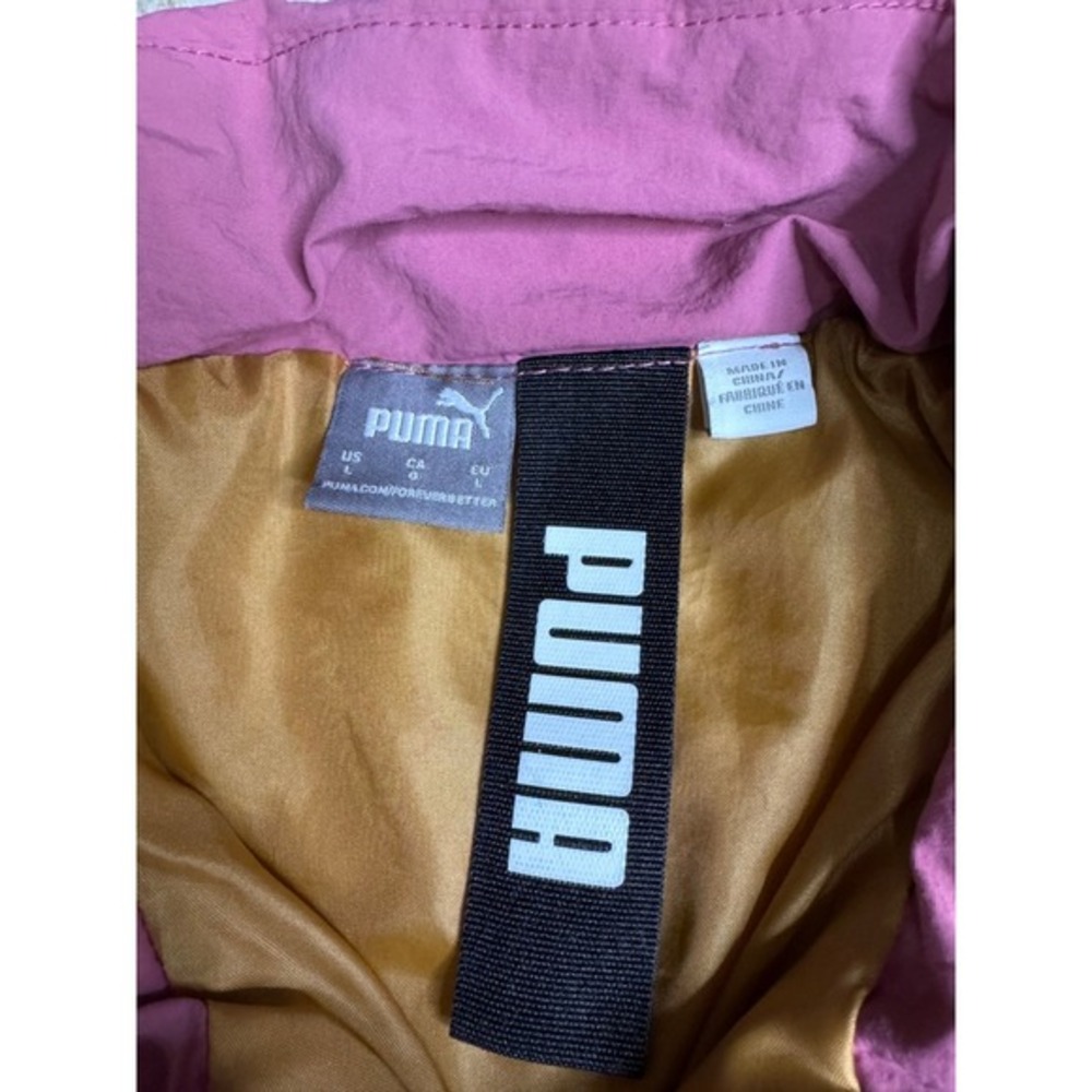 PUMA Fleece Jacket Women's Large Colorblock Streetwear Retro Y2K - Picture 2 of 9